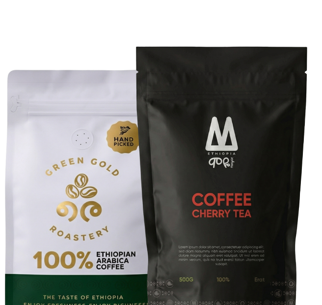 Multiple Ethiopian coffee brands